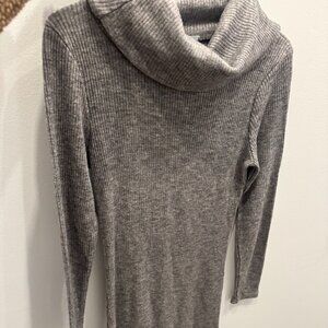 Grey  long Sleeve Kit Turtle Dress